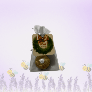 ETIQUETA NATAL - LAÇO DOURADO