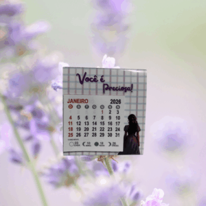 TAG CALENDÁRIO- JARDIM LILÁS
